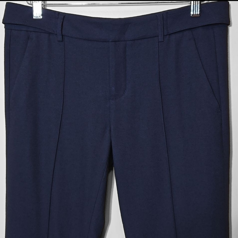 Vince Navy Wool Blend Crop Trouser Pant‎ Size 6 Coastal Workwear - Picture 3 of 15